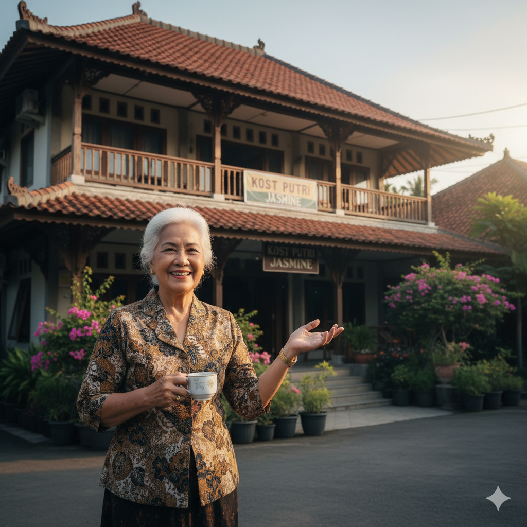 Ibu Sari, ASN, mempersiapkan masa pensiun dengan usaha kost kostan berkat pinjaman MJM